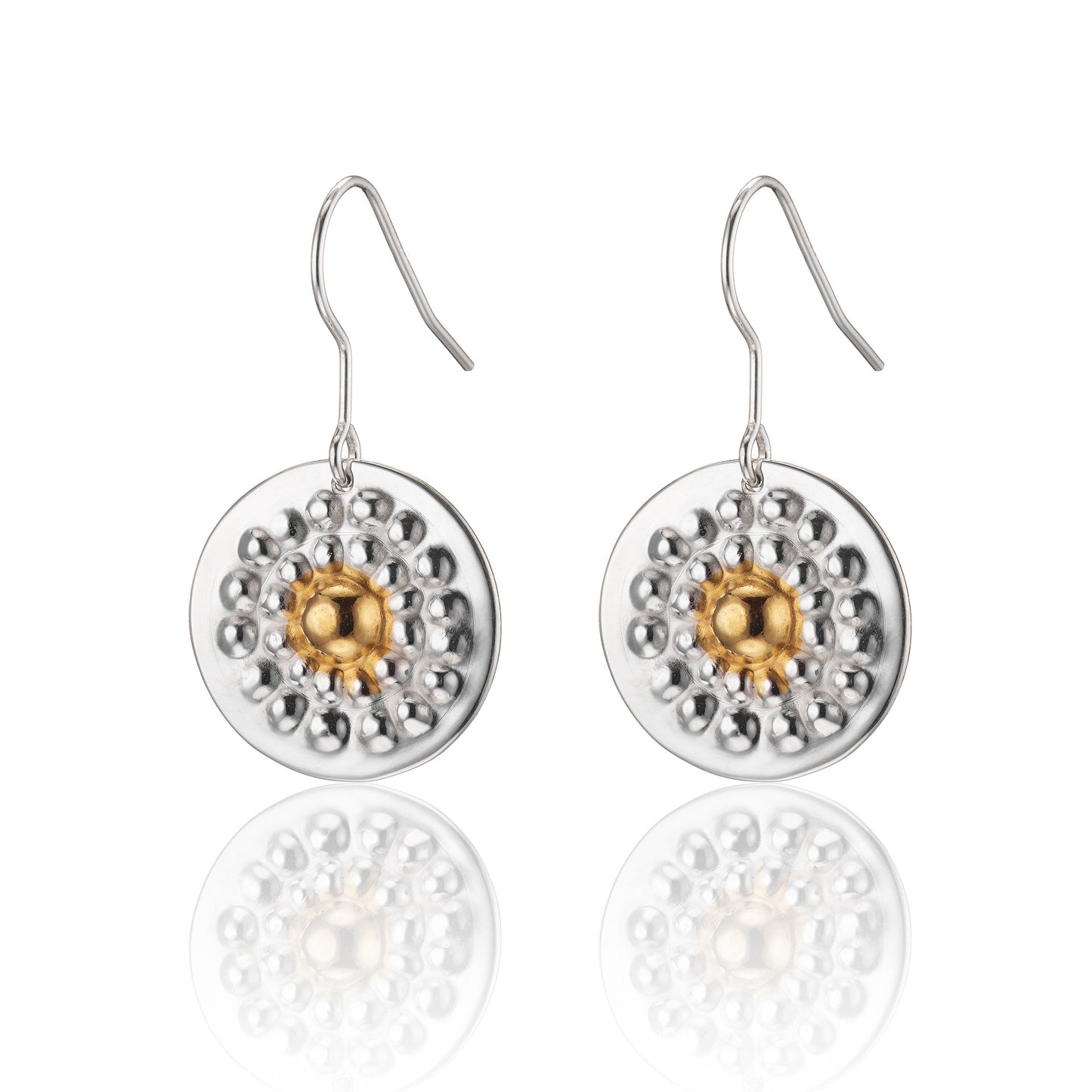 Lough Gur Drop Earrings with Gold