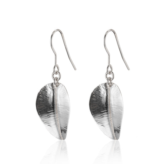 Open Leaf Drop Earrings