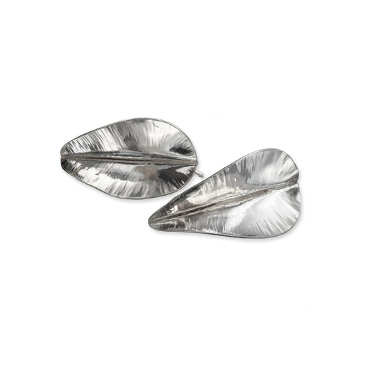 Open Leaf Stud Earrings